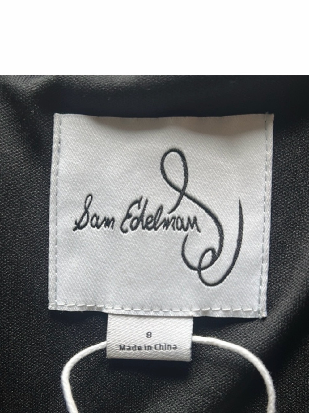 🆕 SAM EDELMAN Black Bodycon Mini Dress NWT Women’s size 8 Cocktail Party Chic - Picture 13 of 16